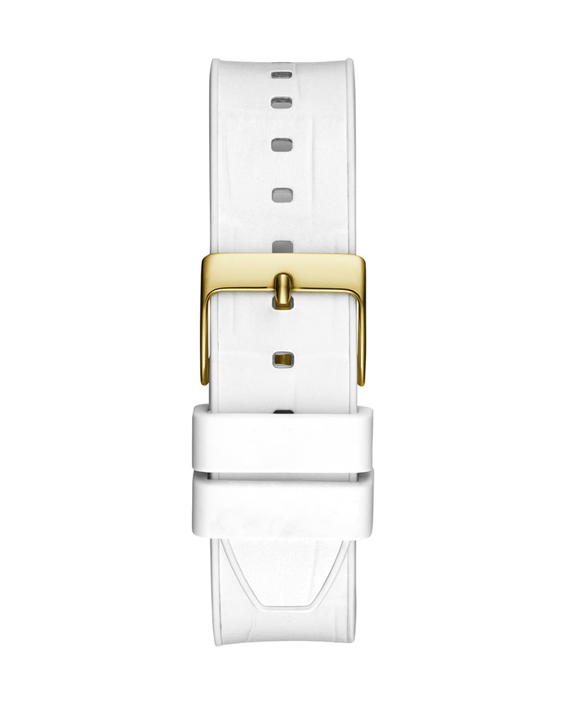 Guess Fusion Chronograph White Dial White Leather Strap Watch For Women - GW0553L2 Buy Now By Guess