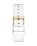 Guess Fusion Chronograph White Dial White Leather Strap Watch For Women - GW0553L2 Buy Now By Guess