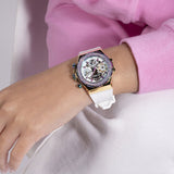 Guess Fusion Chronograph White Dial White Leather Strap Watch For Women - GW0553L2 Buy Now By Guess