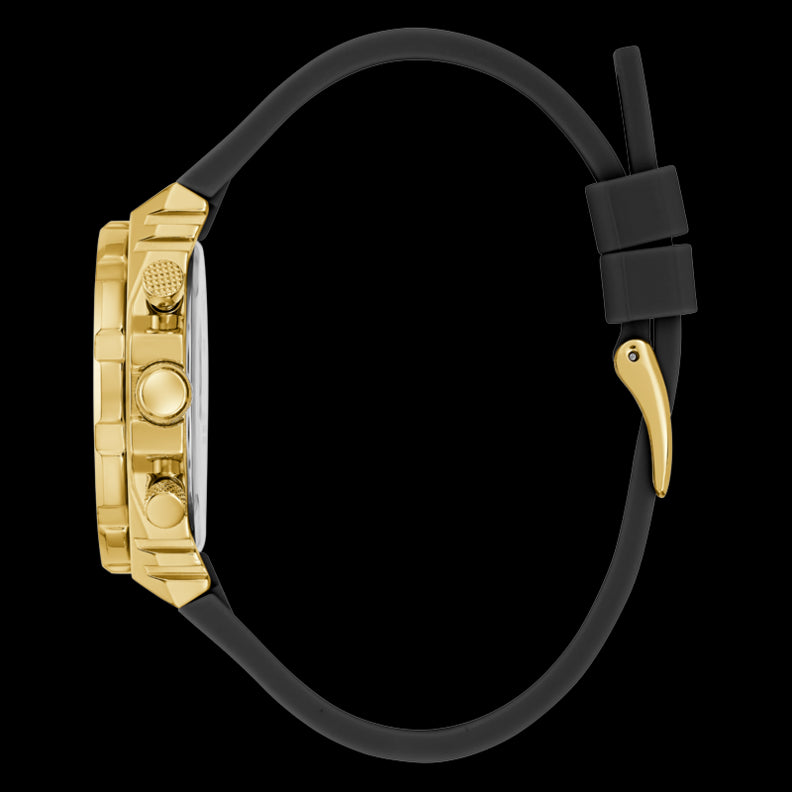 Guess Fusion Chronograph Black Dial Black Leather Strap Watch For Women - GW0553L4 Buy Now By Guess