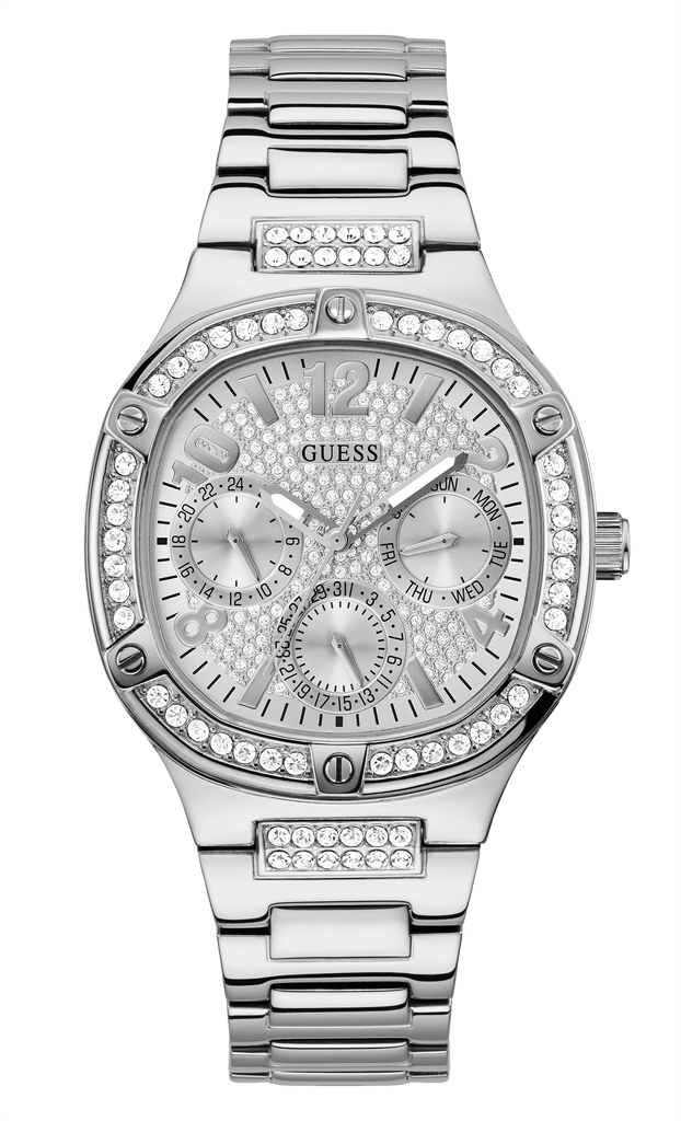 Guess Duchess Quartz Silver Dial Silver Steel Strap Watch For Women - GW0558L1 Buy Now By Guess
