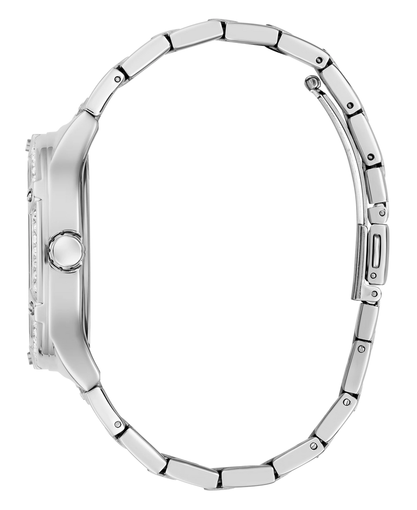 Guess Duchess Quartz Silver Dial Silver Steel Strap Watch For Women - GW0558L1 Buy Now By Guess