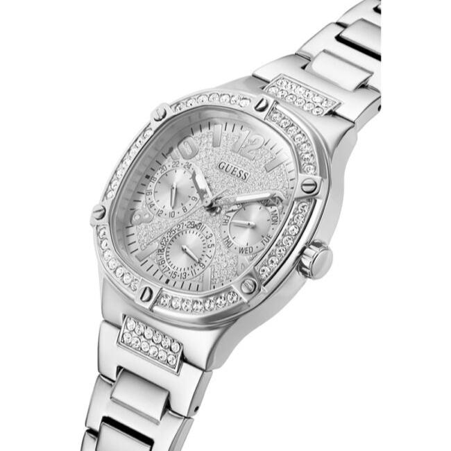Guess Duchess Quartz Silver Dial Silver Steel Strap Watch For Women - GW0558L1 Buy Now By Guess