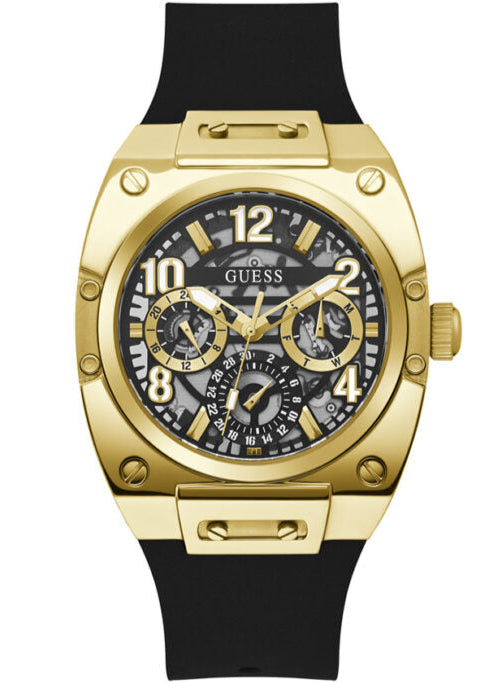 Guess Prodigy Black Dial Black Silicone Strap Watch For Men - GW0569G2 Buy Now By Guess