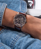 Guess Gadget Brown Dial Brown Leather Strap Watch for Men - GW0570G2 Buy Now By Guess