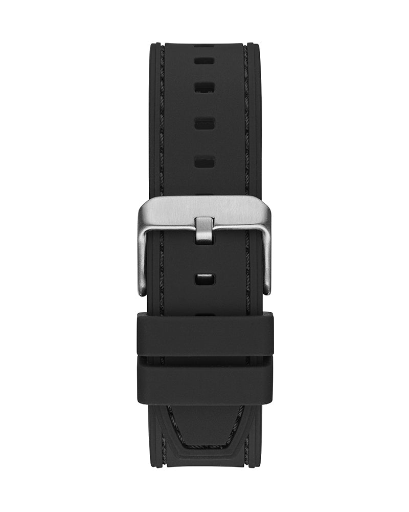 Guess Headline Chronograph Grey Dial Black Rubber Strap Watch for Men - GW0571G1 Buy Now By Guess