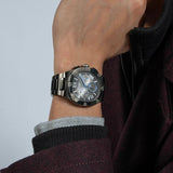 Guess Headliner Quartz Black Dial Grey Steel Strap Watch For Men - GW0572G5 Buy Now By Guess