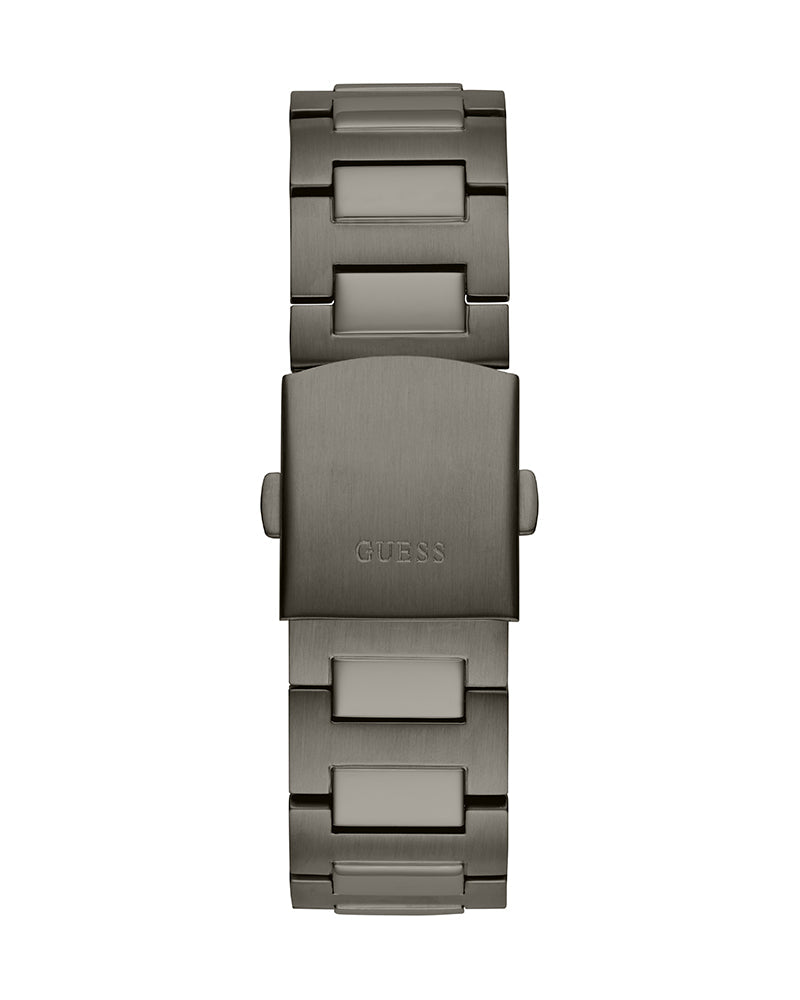 Guess Headliner Quartz Black Dial Grey Steel Strap Watch For Men - GW0572G5 Buy Now By Guess