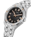 Guess Asset Quartz Black Dial Silver Steel Strap Watch For Men - GW0575G1 Buy Now By Guess