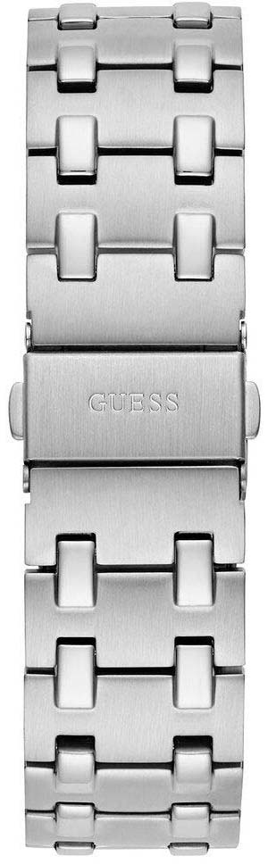 Guess Asset Quartz Blue Dial Silver Steel Strap Watch For Men - GW0575G4 Buy Now By Guess