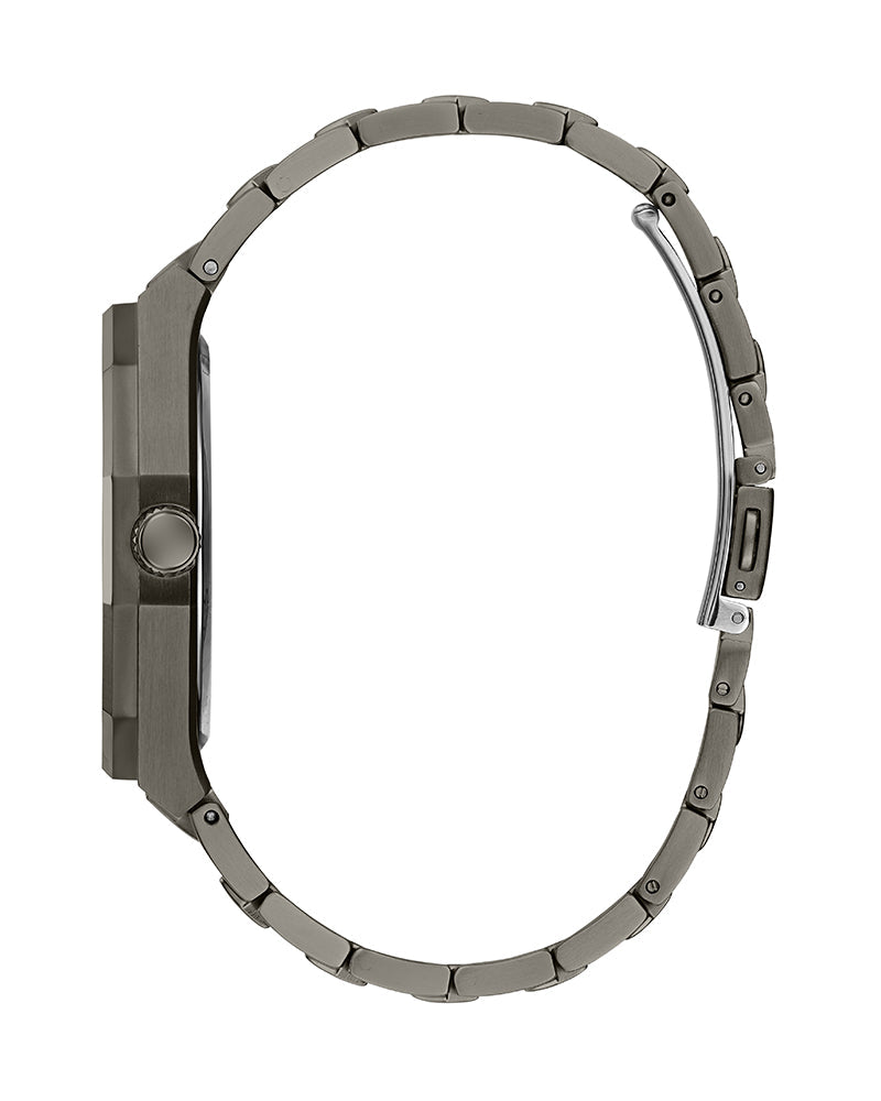 Guess Asset Quartz Red Dial Black Steel Strap Watch For Men - GW0575G5 Buy Now By Guess