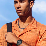 Guess Duke Glitz Crystals Black Dial Black Steel Strap Watch For Men - GW0576G3 Buy Now By Guess