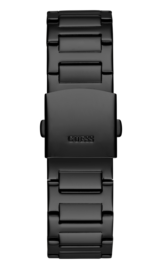 Guess Duke Glitz Crystals Black Dial Black Steel Strap Watch For Men - GW0576G3 Buy Now By Guess