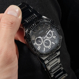 Guess Duke Glitz Crystals Black Dial Black Steel Strap Watch For Men - GW0576G3 Buy Now By Guess