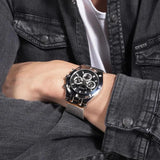 Guess Continental Quartz Black Dial Silver Mesh Strap Watch For Men - GW0582G1 Buy Now By Guess