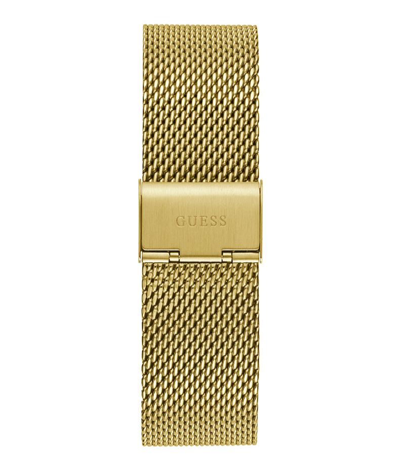 Guess Continental Chronograph Black Dial Gold Mesh Strap Watch For Men - GW0582G2 Buy Now By Guess