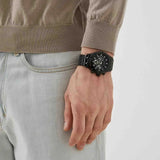 Guess Continental Chronograph Black Dial Black Mesh Strap Watch For Men - GW0582G3 Buy Now By Guess