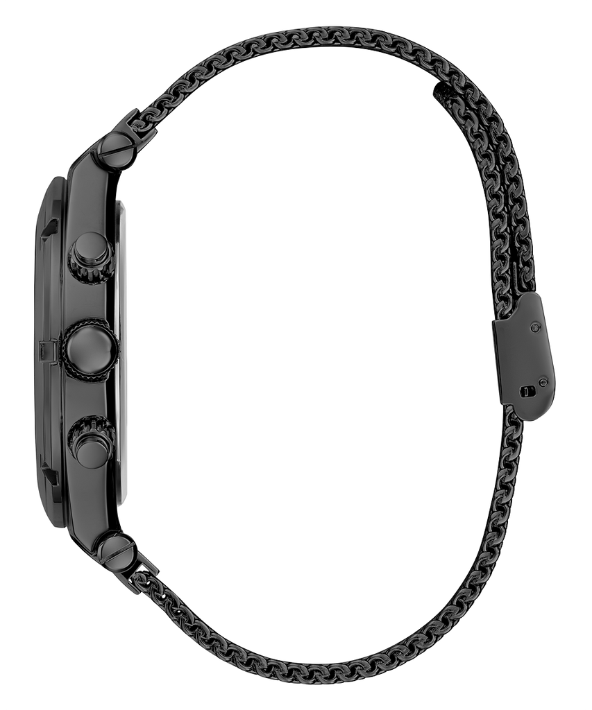 Guess Continental Chronograph Black Dial Black Mesh Strap Watch For Men - GW0582G3 Buy Now By Guess