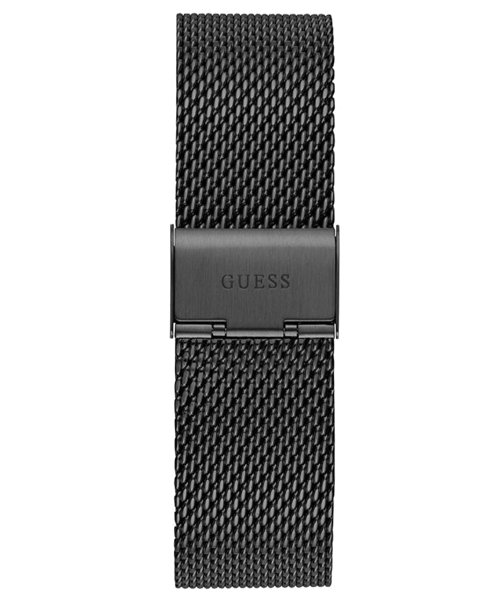 Guess Continental Chronograph Black Dial Black Mesh Strap Watch For Men - GW0582G3 Buy Now By Guess