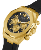 Guess Empire Chronograph Quartz Black Dial Black Silicon Strap Watch For Men - GW0583G2 Buy Now By Guess