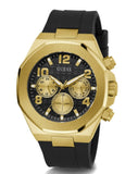 Guess Empire Chronograph Quartz Black Dial Black Silicon Strap Watch For Men - GW0583G2 Buy Now By Guess