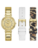 Guess Montage Quartz Gold Dial Gold Steel Strap Watch For Women - GW0588L1 Buy Now By Guess