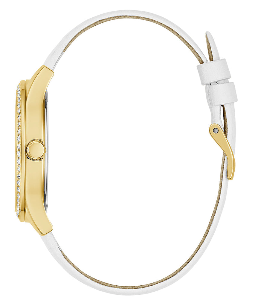 Guess Marina Multifunction White Dial White Rubber Strap Watch for Women - W1025L5 Buy Now By Guess