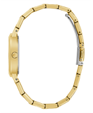 Guess Cubed Analog Gold Dial Gold Steel Strap Watch For Women - GW0606L2 Buy Now By Guess