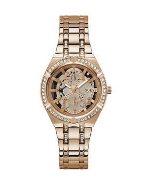 Guess Allara Quartz Rose Gold Dial Rose Gold Steel Strap Watch For Women - GW0604L3 Buy Now By Guess
