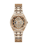 Guess Allara Quartz Rose Gold Dial Rose Gold Steel Strap Watch For Women - GW0604L3 Buy Now By Guess