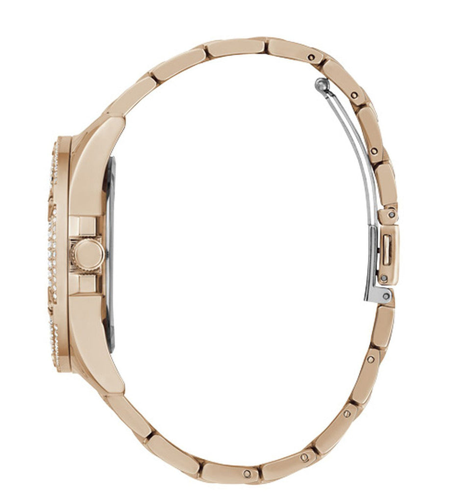 Guess Allara Quartz Rose Gold Dial Rose Gold Steel Strap Watch For Women - GW0604L3 Buy Now By Guess