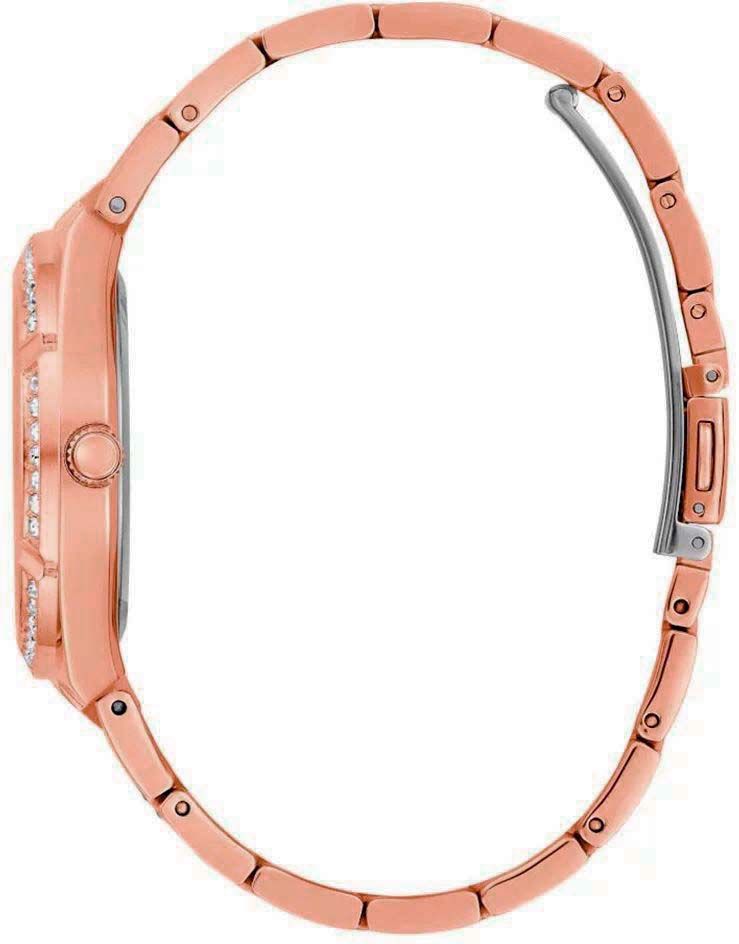 Guess Allara Quartz Rose Gold Dial Rose Gold Steel Strap Watch For Women - GW0604L3 Buy Now By Guess