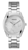 Guess Cubed Analog Silver Dial Silver Steel Strap Watch For Women - GW0606L1 Buy Now By Guess