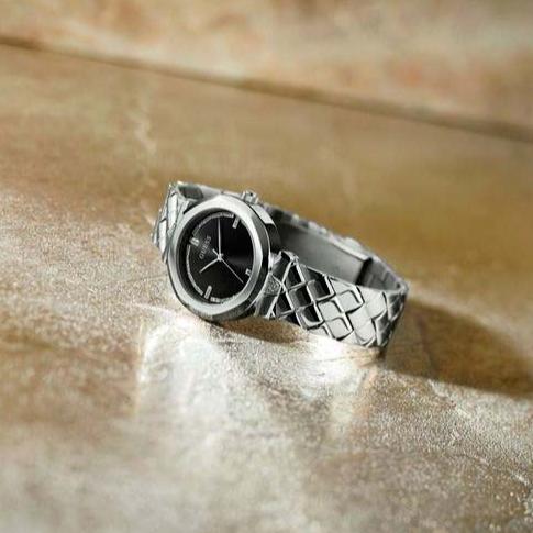 Guess Rumour Quartz Black Dial Silver Steel Strap Watch For Women - GW0613L1 Buy Now By Guess