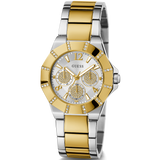 Guess Sunray Multifunction Silver Dial Two Tone Steel Strap Watch for Women - GW0616L2 Buy Now By Guess