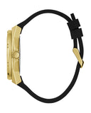 Guess Asteria Multifunction Gold Dial Black Rubber Strap Watch For Women - GW0620L2 Buy Now By Guess