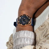 Guess Asteria Multifunction Blue Dial Blue Rubber Strap Watch For Women - GW0620L3 Buy Now By Guess