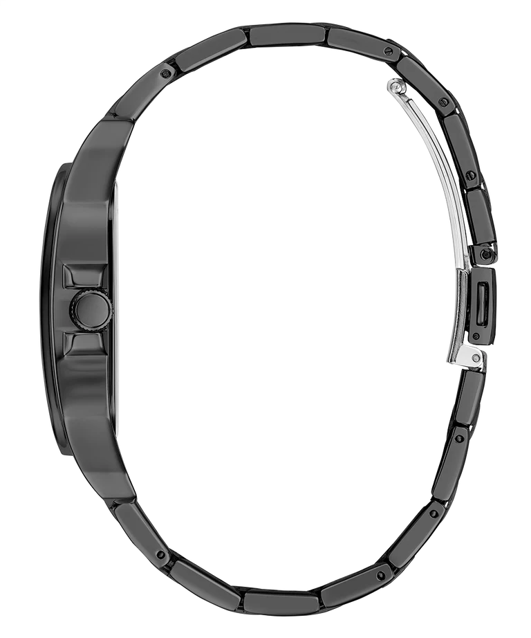 Guess Integrity Analog Black Dial Black Steel Strap Watch for Men - GW0631G2 Buy Now By Guess