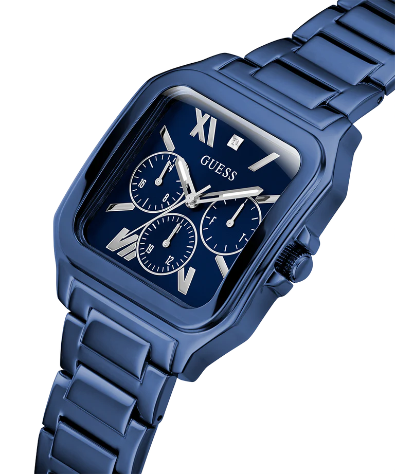 Guess Dress Multifunction Blue Dial Blue Steel Strap Watch for Men - GW0631G3 Buy Now By Guess