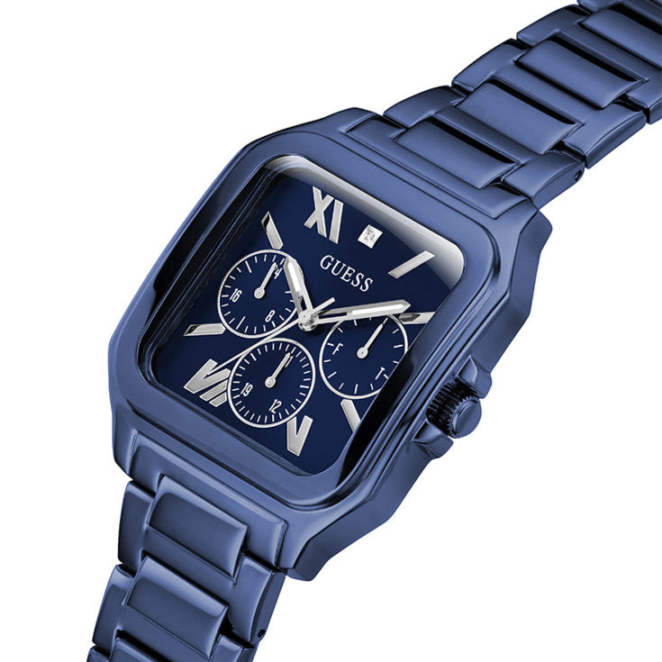 Guess Dress Multifunction Blue Dial Blue Steel Strap Watch for Men - GW0631G3 Buy Now By Guess