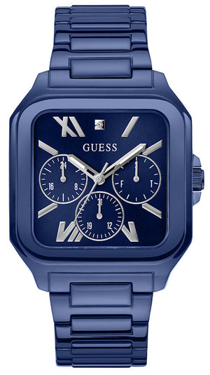 Guess Dress Multifunction Blue Dial Blue Steel Strap Watch for Men - GW0631G3 Buy Now By Guess