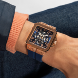 Guess Leo Chronograph Blue Dial Blue Silicone Strap Watch For Men - GW0637G3 Buy Now By Guess