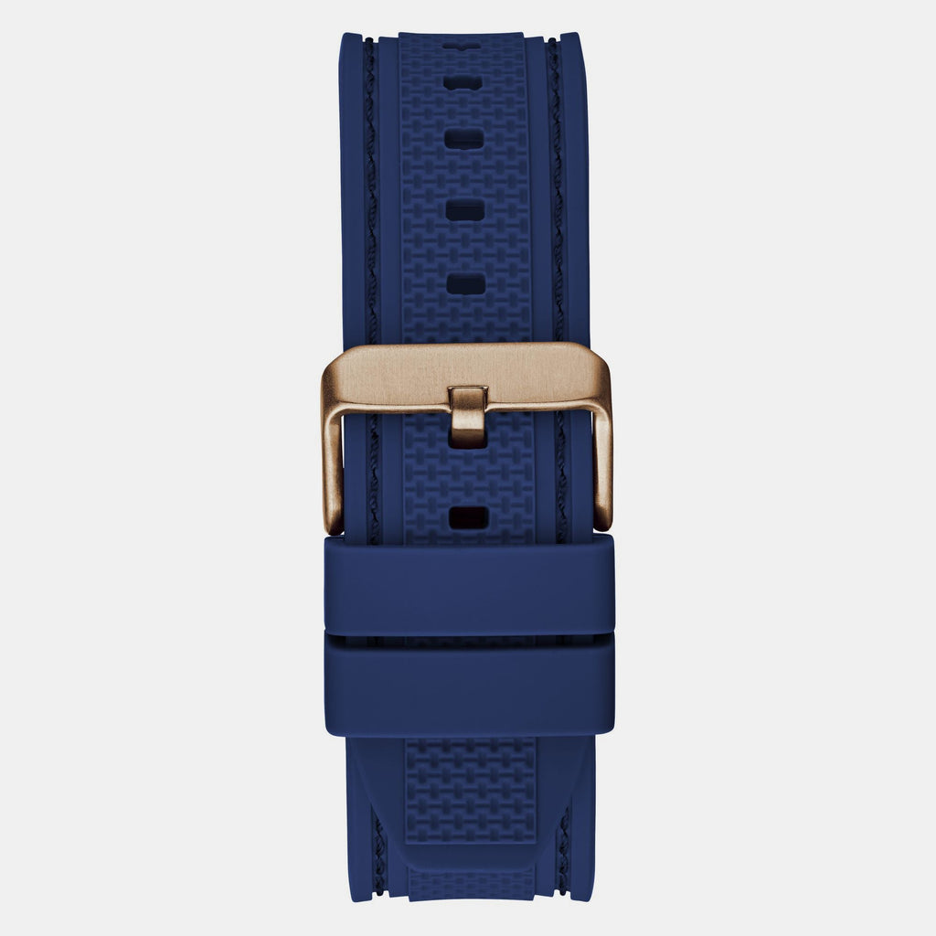 Guess Leo Chronograph Blue Dial Blue Silicone Strap Watch For Men - GW0637G3 Buy Now By Guess