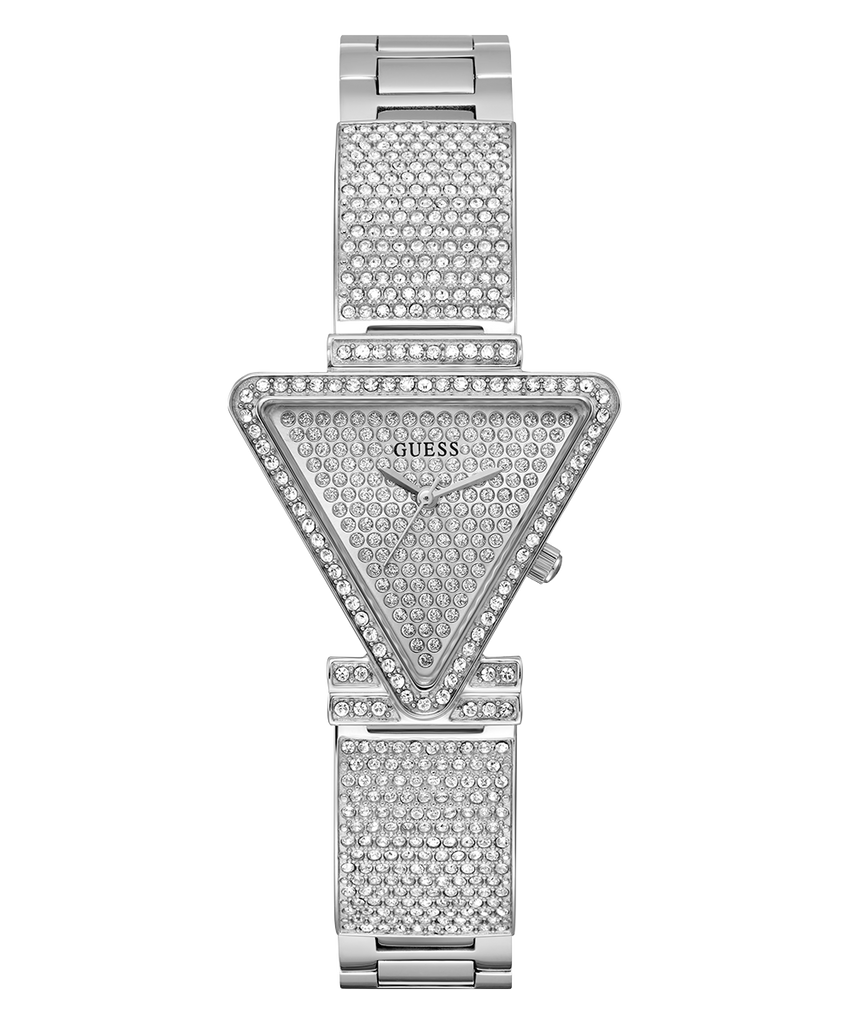 Guess Fame Quartz Crystals Silver Dial Silver Steel Strap Watch For Women - GW0644L1 Buy Now By Guess