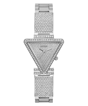 Guess Fame Quartz Crystals Silver Dial Silver Steel Strap Watch For Women - GW0644L1 Buy Now By Guess