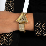 Guess Fame Crystals Gold Dial Gold Steel Strap Watch For Women - GW0644L2 Buy Now By Guess