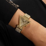 Guess Fame Crystals Gold Dial Gold Steel Strap Watch For Women - GW0644L2 Buy Now By Guess