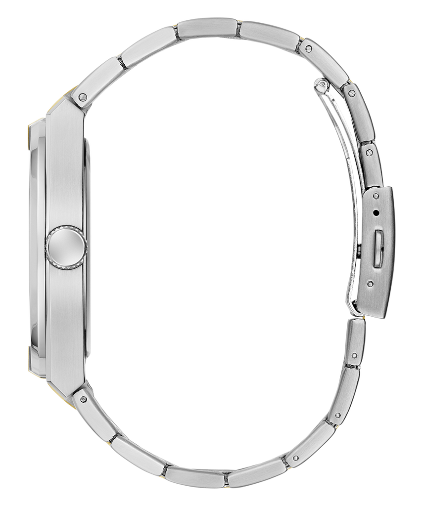 Guess Dress Chronograph Multifunction Green Dial Two Tone Steel Strap Watch For Men - GW0631G1 Buy Now By Guess