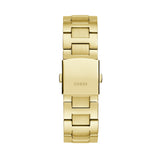 Guess Equity Analog Green Dial Gold Steel Strap Watch For Men - GW0703G2 Buy Now By Guess