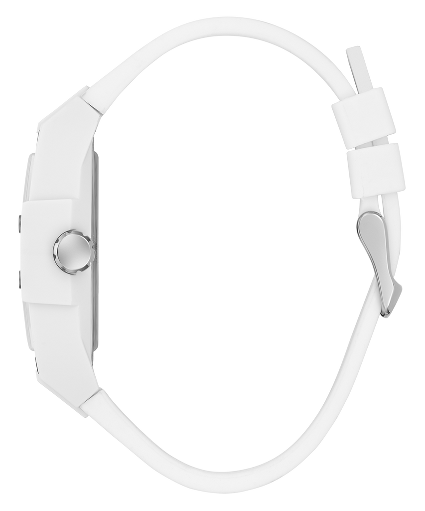 Guess Phoenix Analog White Dial White Silicone Strap Watch for Men - GW0720G1 Buy Now By Guess